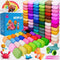 Claylia 100-Color Magic Air-Dry Modeling Clay Set